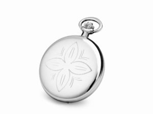 Lommeur i stål fra Espeland, Berner gravert.